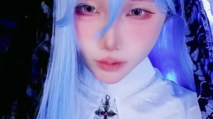 [aki秋水ASMR]秋水充电福利怼脸孔雀鱼采耳视觉触发哄睡视频集 23