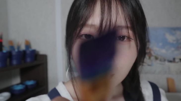 ASMR(Sub)-학교-미술-선생님-상황극-_-얼굴에-그림-그리기,-후시녹음,-페이스페인팅-school-art-teacher-RP